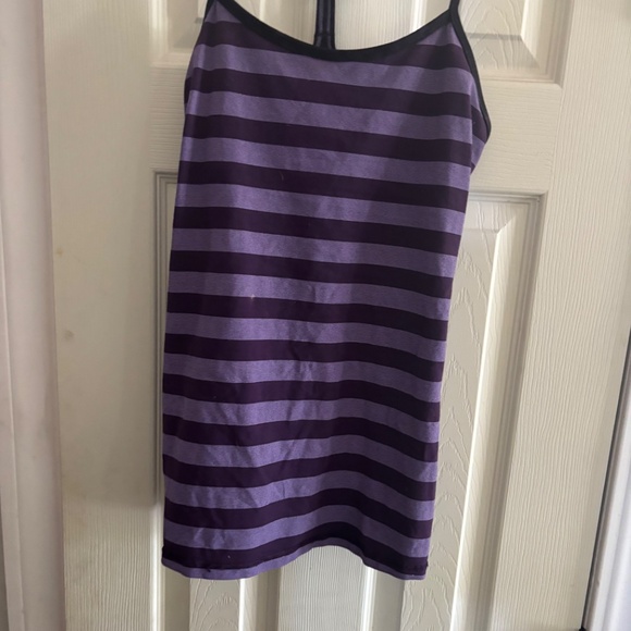 Lululemon Power Y Tank – Bold Stripe Power Purple & Lavender | Size Medium (≈ 8) - Picture 2 of 4